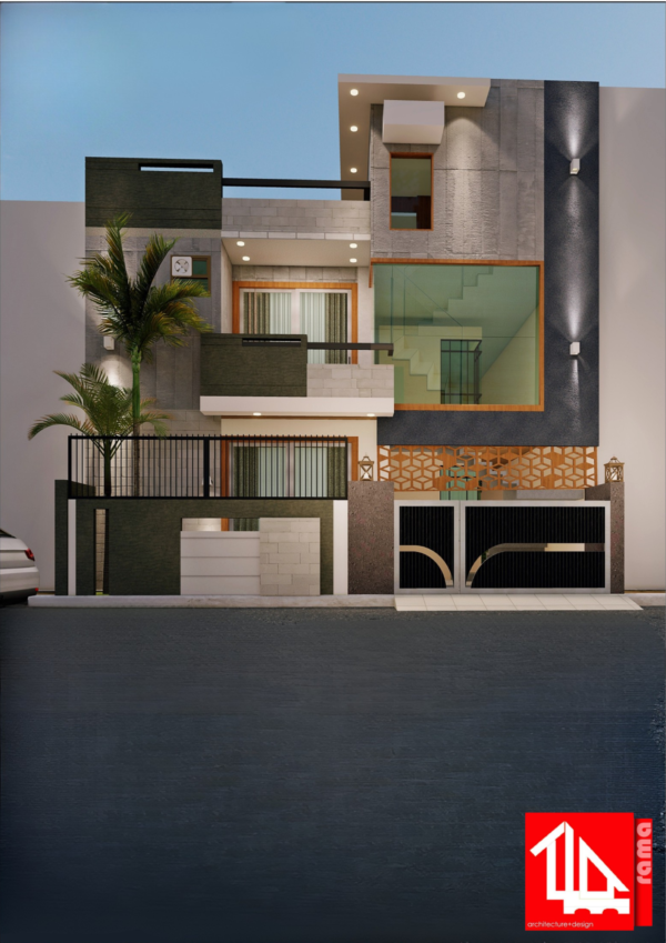 Modern House 1300 Sqft Elevation Design