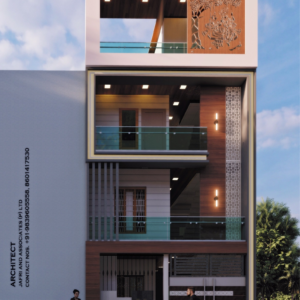 20x54 Modern House Plan | West Facing | PDF